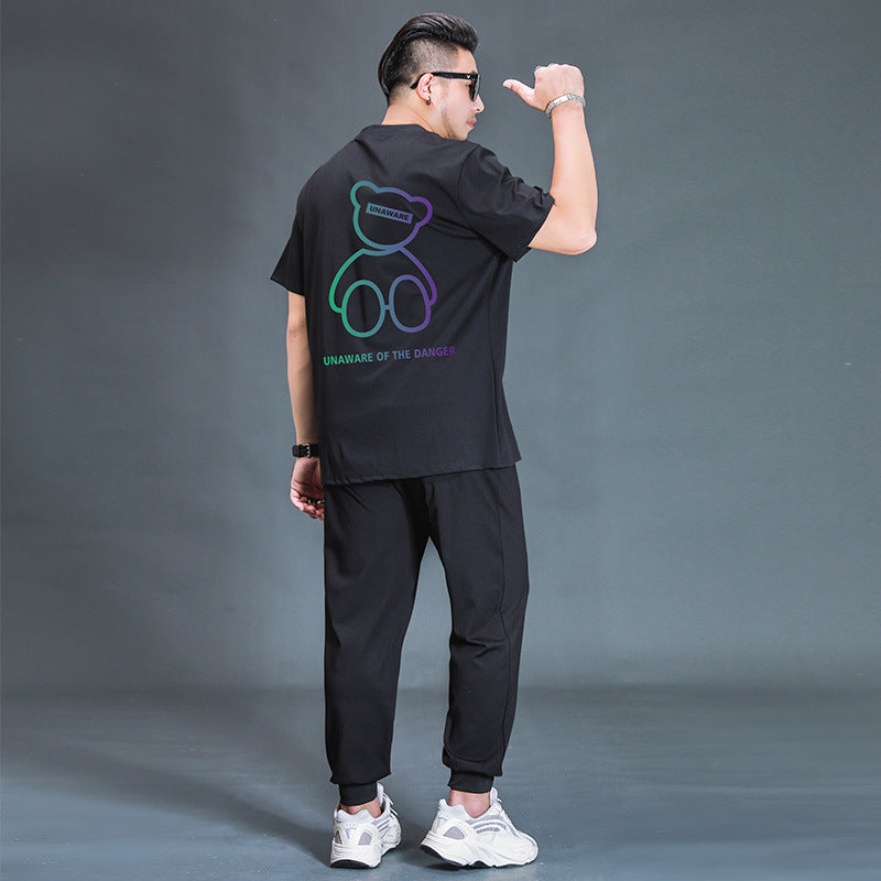 Men's Oversized T-Shirt & Trousers Set