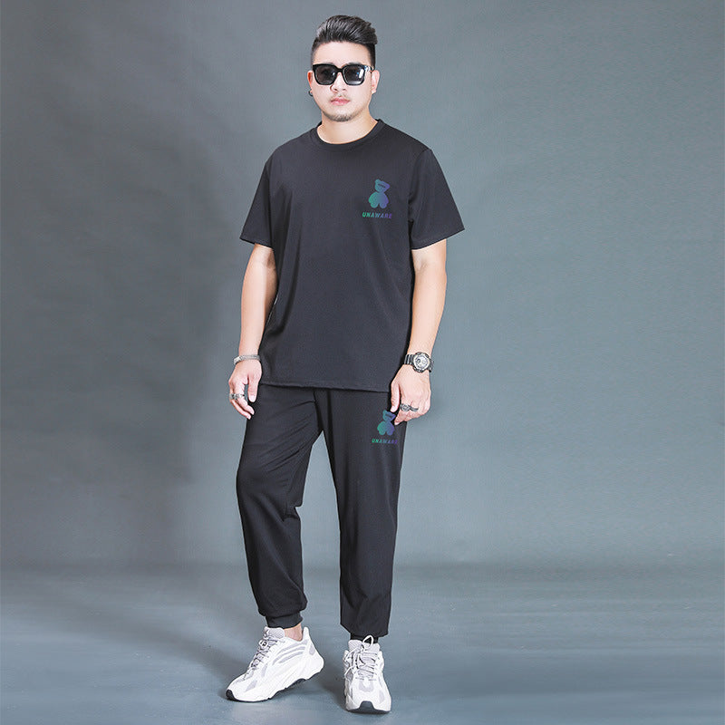 Men's Oversized T-Shirt & Trousers Set