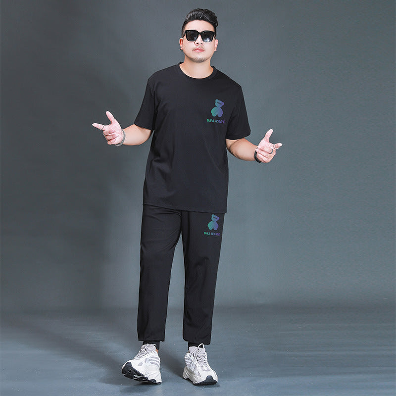 Men's Oversized T-Shirt & Trousers Set