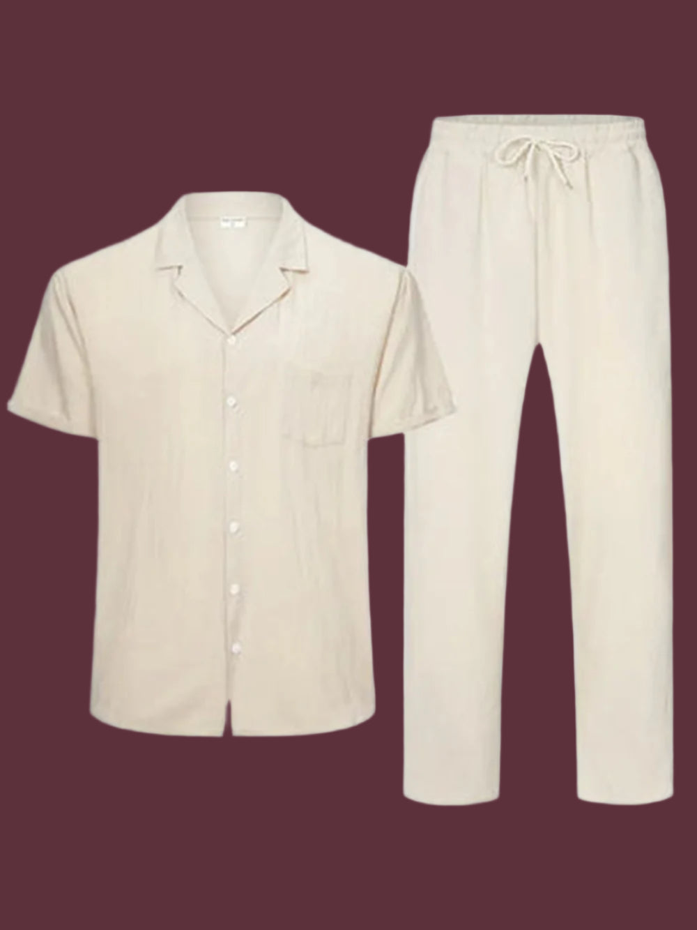 Men's Fashion Casual Exercise Short Sleeve Suit