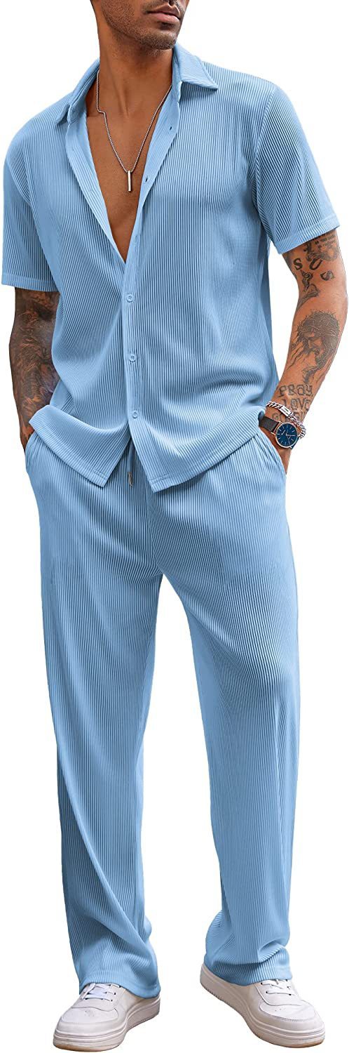 Short-sleeved Trousers Loose Leisure Suit