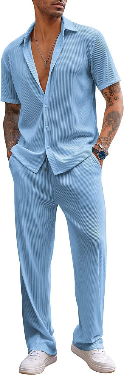 Short-sleeved Trousers Loose Leisure Suit