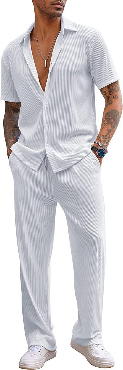 Short-sleeved Trousers Loose Leisure Suit