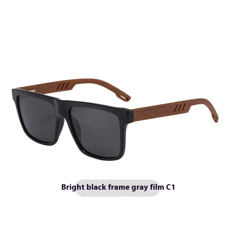 Summer New TR Polarized Wood Grain Sunglasses