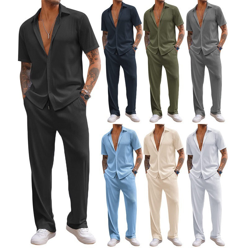 Short-sleeved Trousers Loose Leisure Suit