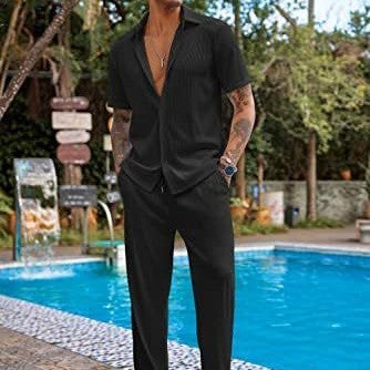 Short-sleeved Trousers Loose Leisure Suit