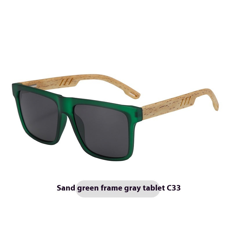Summer New TR Polarized Wood Grain Sunglasses