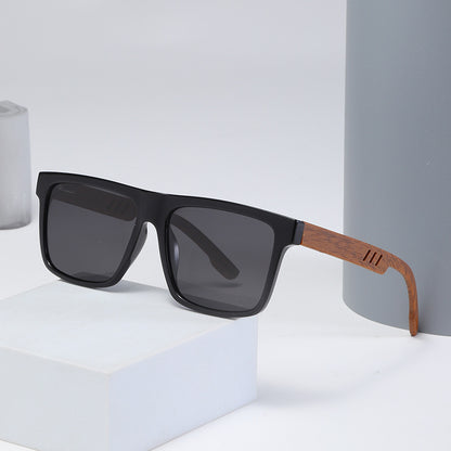 Summer New TR Polarized Wood Grain Sunglasses